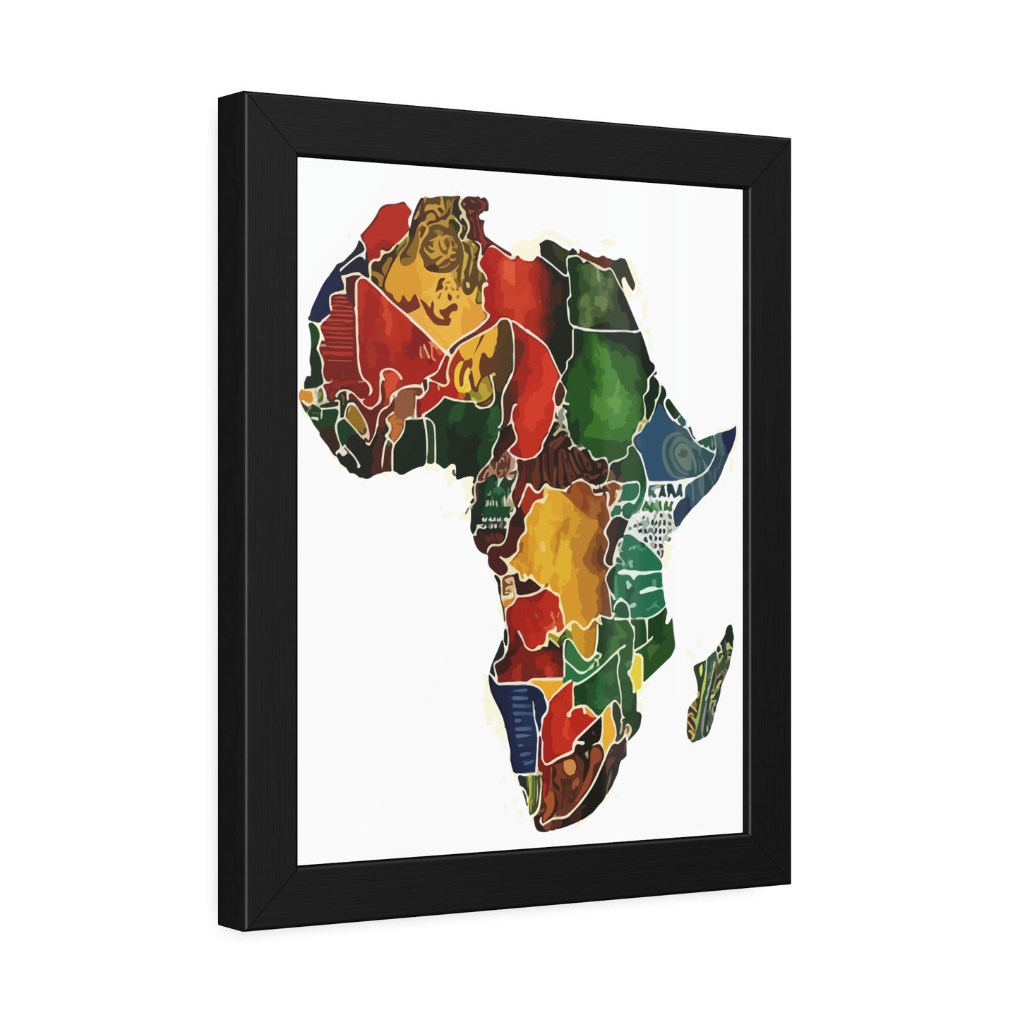 Framed Africa Abstract Posters