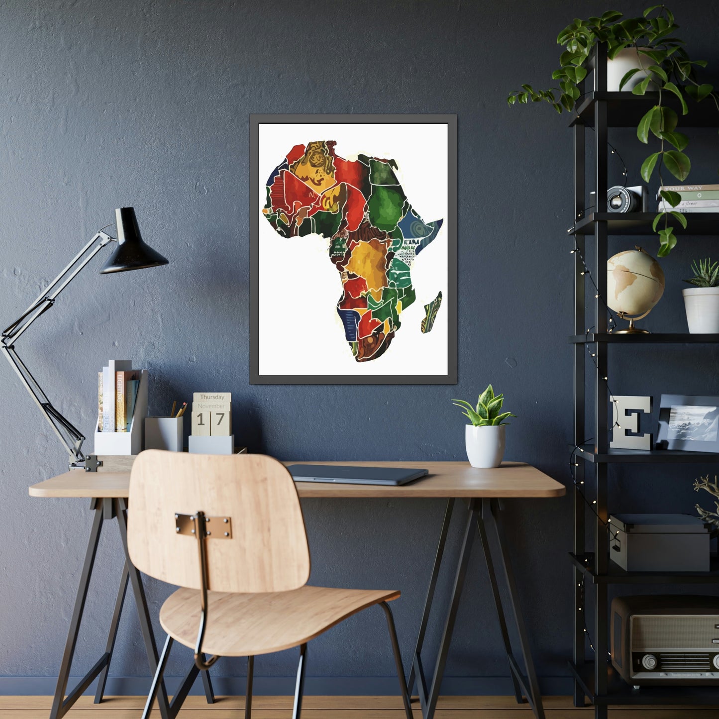 Framed Africa Abstract Posters
