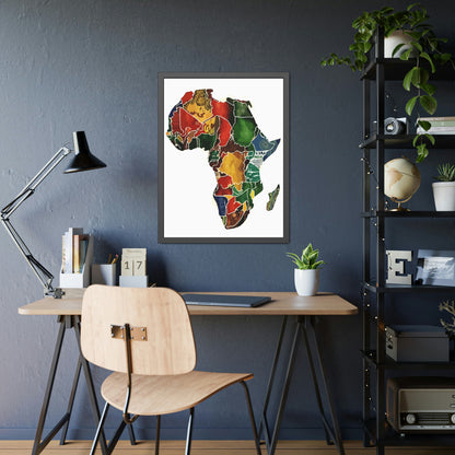 Framed Africa Abstract Posters