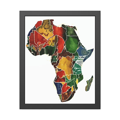 Framed Africa Abstract Posters