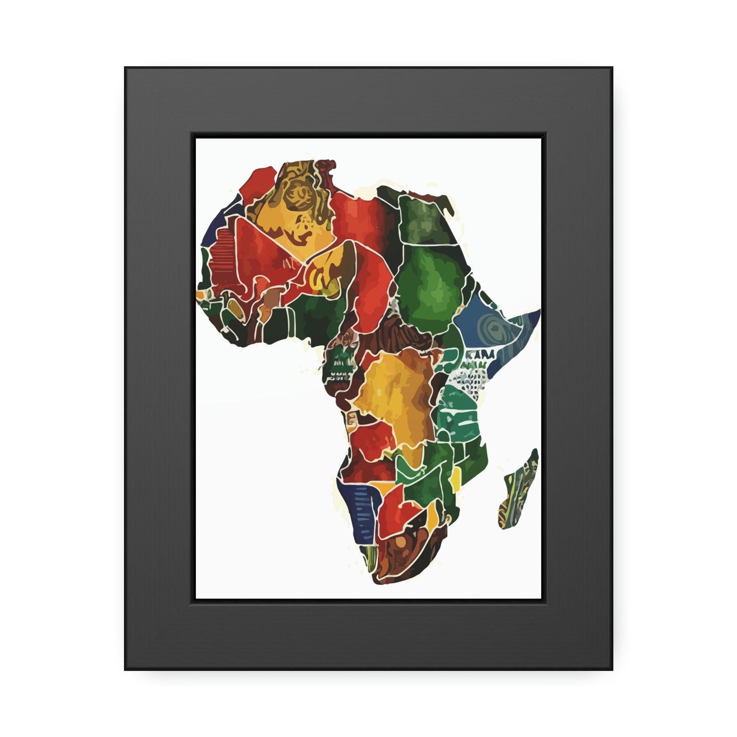 Framed Africa Abstract Posters