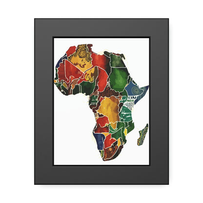 Framed Africa Abstract Posters
