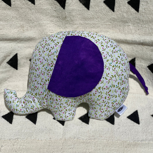 Ngozi Elephant Pillow - Purple/White - House Of Nambili