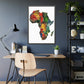 Framed Africa Abstract Posters