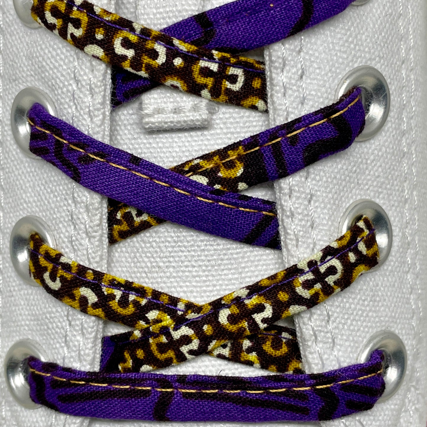 Amahle Wax Print Laces - Purple/Olive/Gold - House Of Nambili