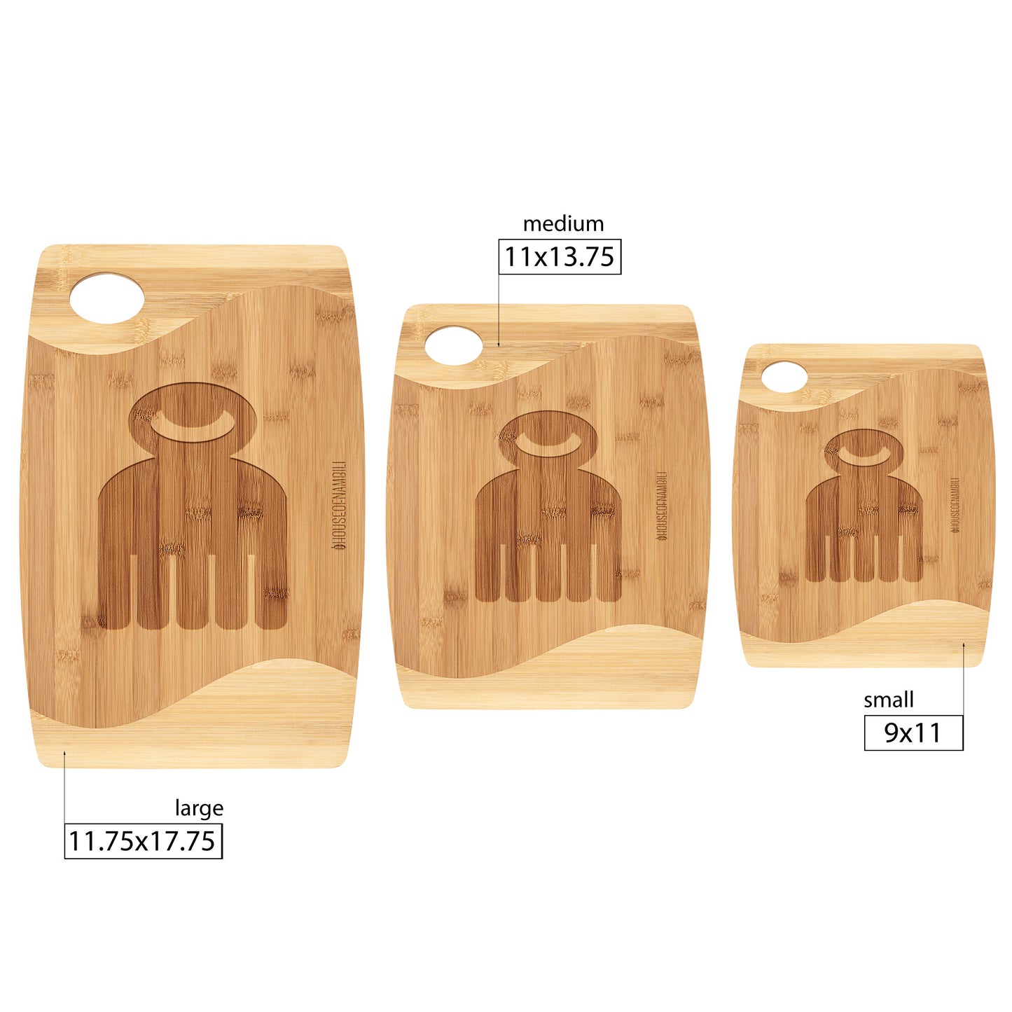 HoN Adinkra Bamboo Cutting Board - Beauty - House Of Nambili