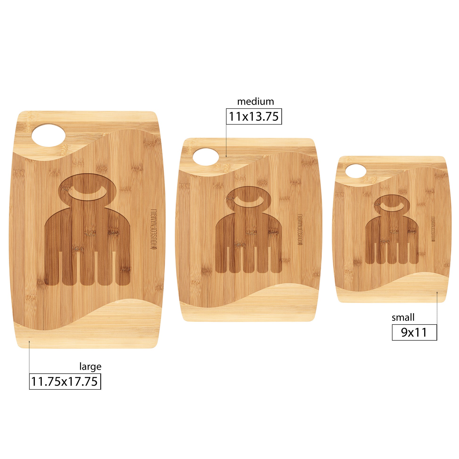 HoN Adinkra Bamboo Cutting Board - Beauty - House Of Nambili