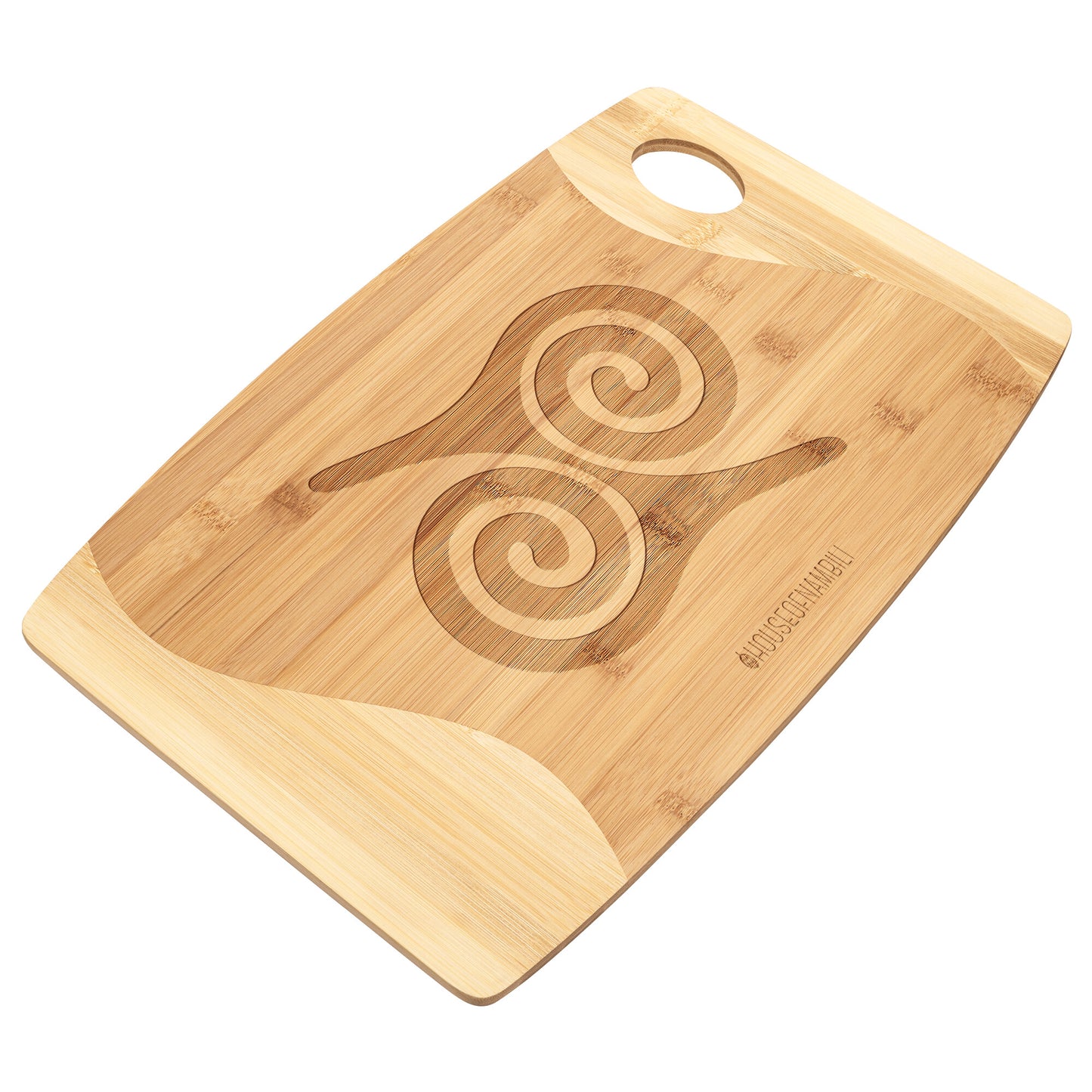 HoN Adinkra Bamboo Cutting Board - Bravery - House Of Nambili