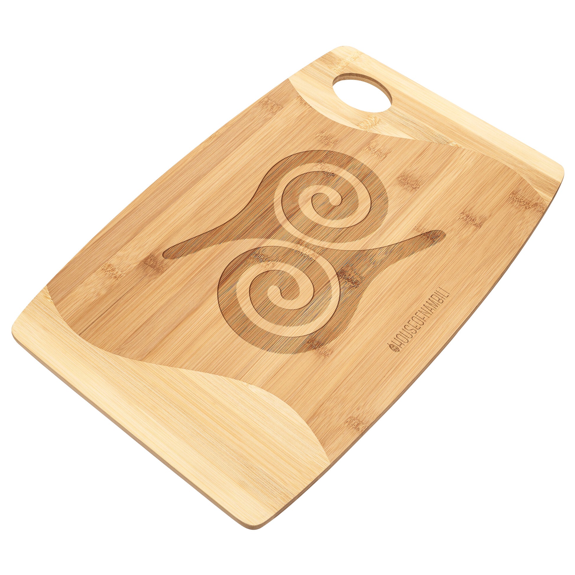 HoN Adinkra Bamboo Cutting Board - Bravery - House Of Nambili