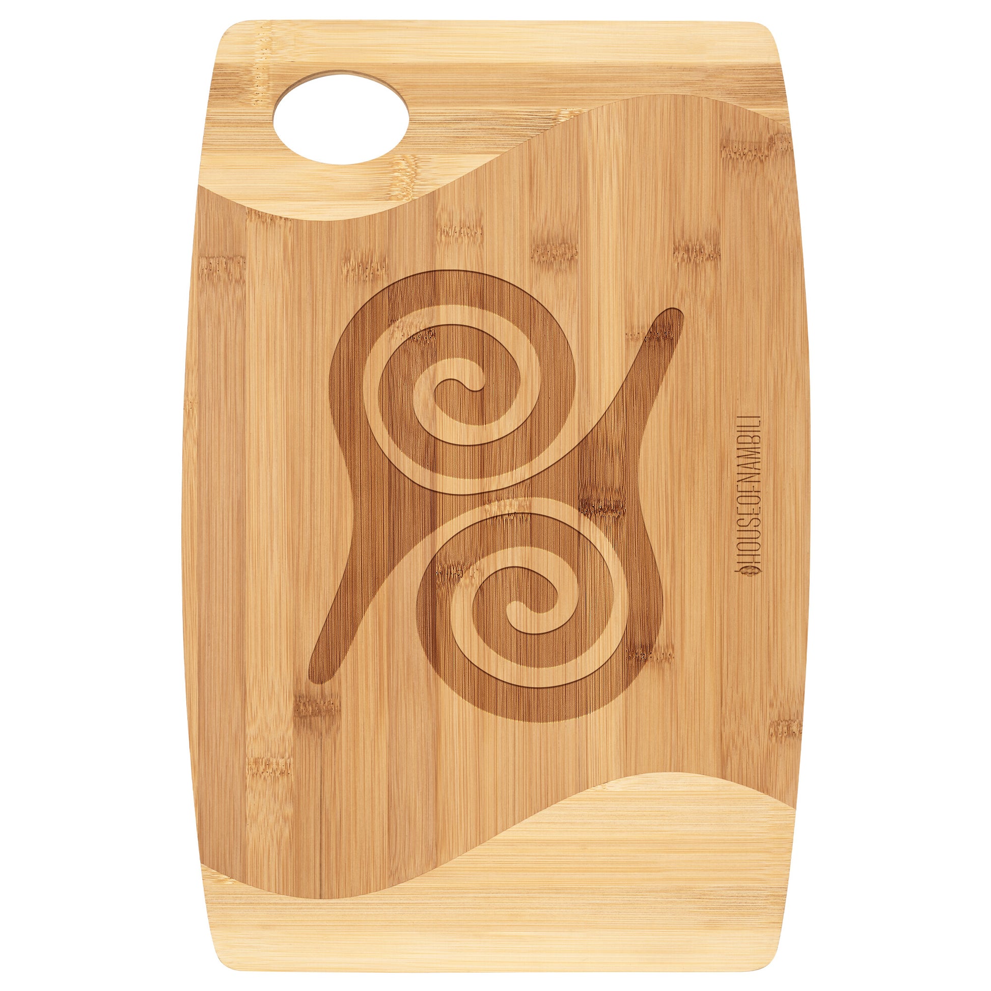 HoN Adinkra Bamboo Cutting Board - Bravery - House Of Nambili