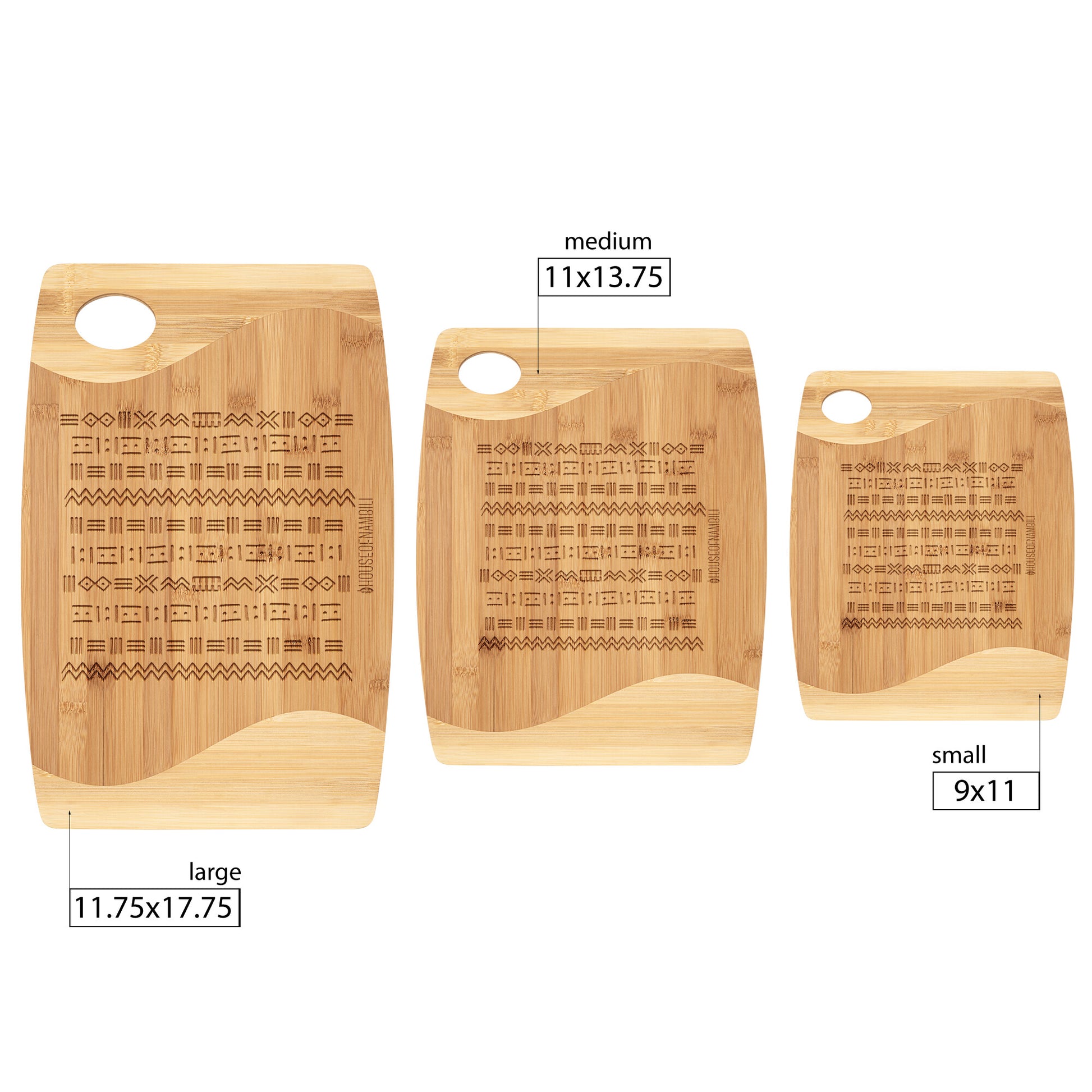 HoN Bogolanfini Bamboo Cutting Board 2 - House Of Nambili