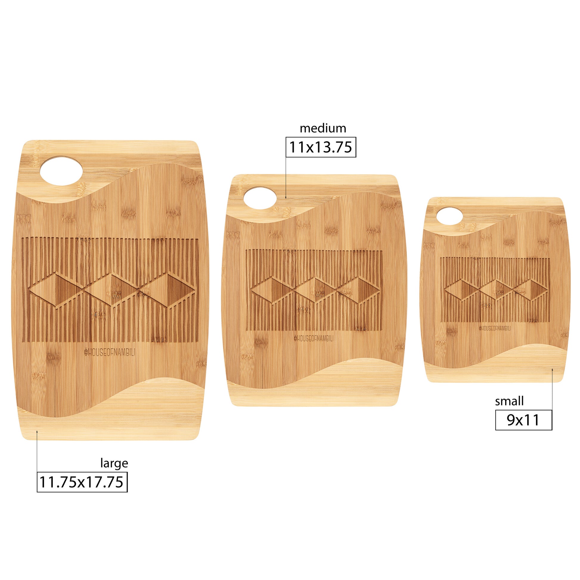 HoN Bogolanfini Bamboo Cutting Board 3 - House Of Nambili