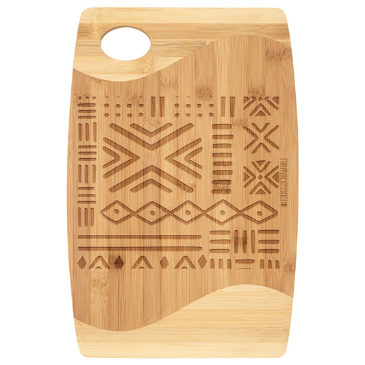 HoN Bogolanfini Bamboo Cutting Board 1 - House Of Nambili