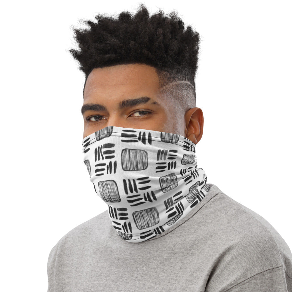 Mudcloth Print Neck Gaiter - 1 - House Of Nambili