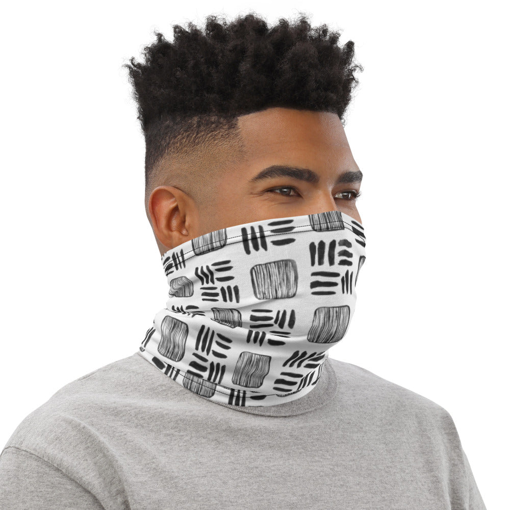 Mudcloth Print Neck Gaiter - 1 - House Of Nambili