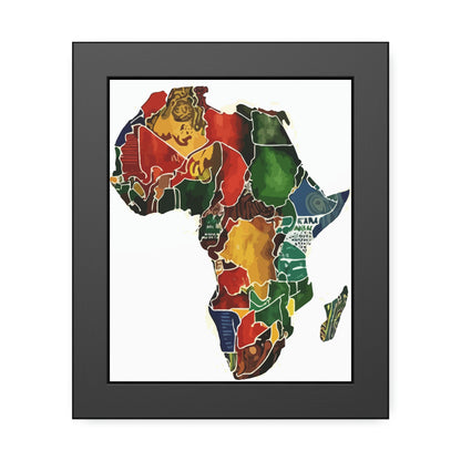 Framed Africa Abstract Posters