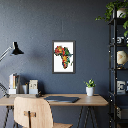 Framed Africa Abstract Posters