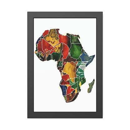 Framed Africa Abstract Posters