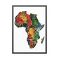 Framed Africa Abstract Posters
