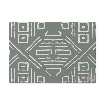 Bogolanfini Glass Chopping Block - 6