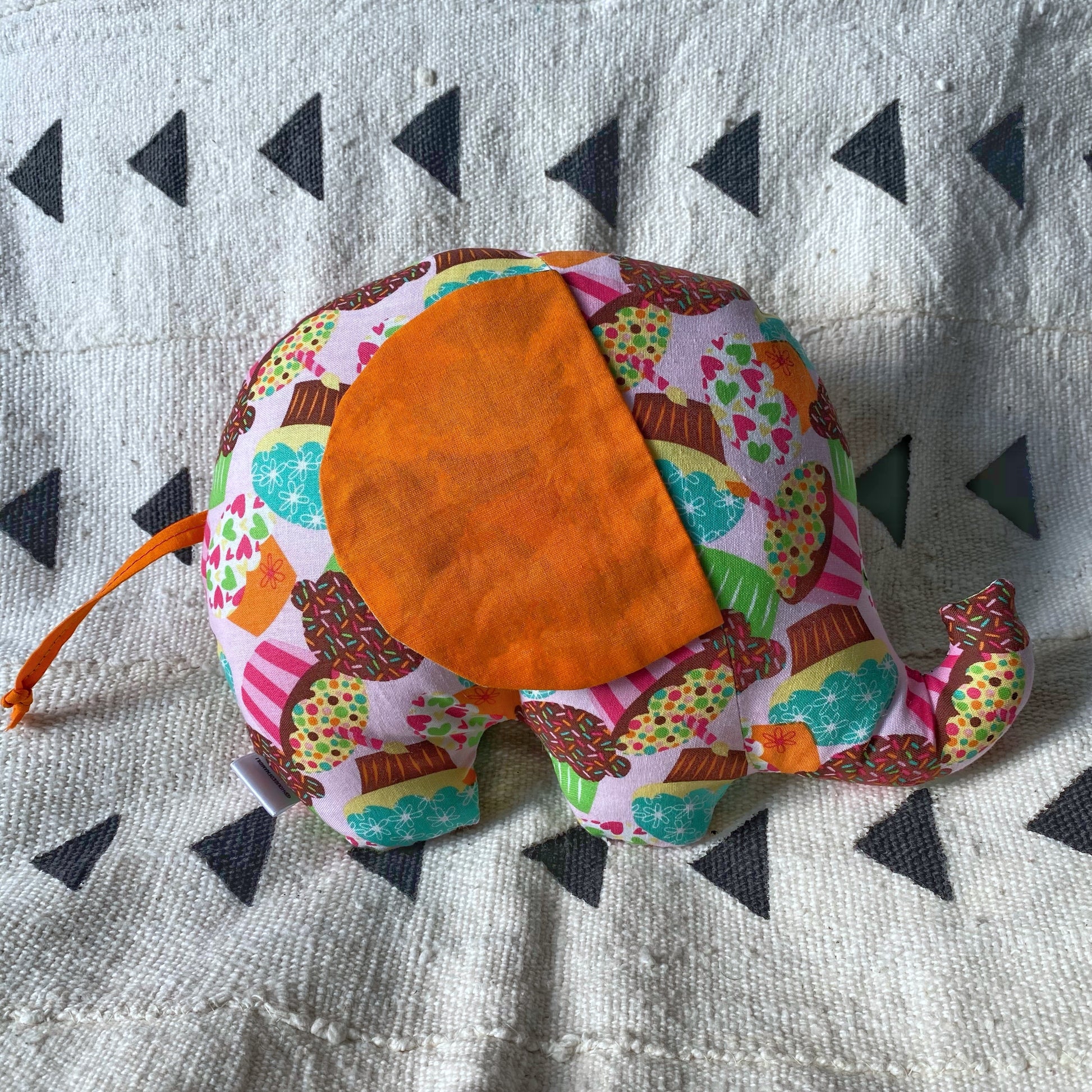 Ngozi Elephant Pillow - Orange/Pink/Teal - House Of Nambili