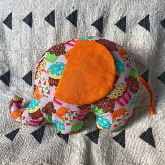 Ngozi Elephant Pillow - Orange/Pink/Teal - House Of Nambili