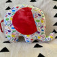Ngozi Elephant Pillow - Red/White/Yellow/Green - House Of Nambili