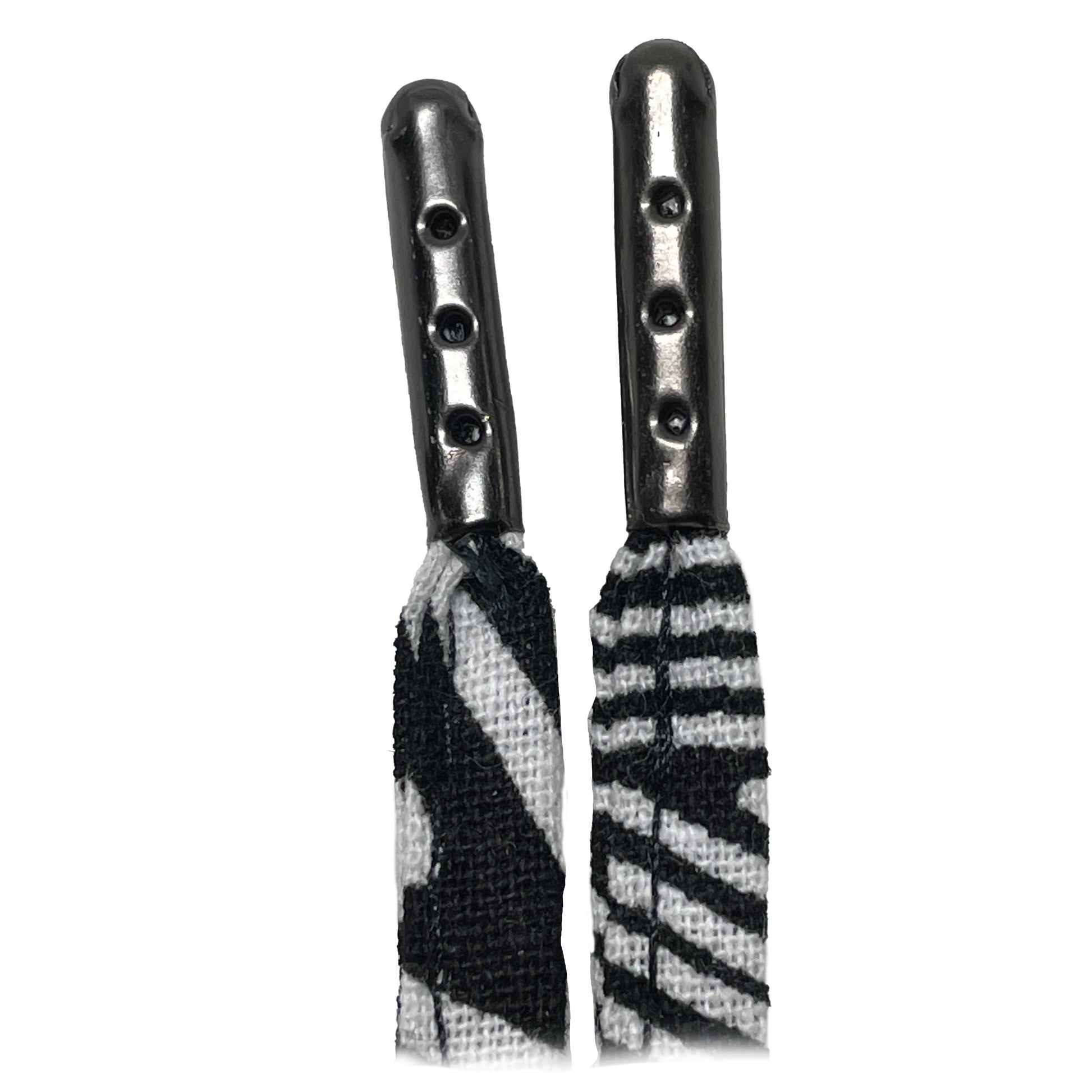 Amahle Wax Print Laces - Black/White - House Of Nambili