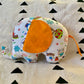 Ngozi Elephant Pillow - Orange/White - House Of Nambili
