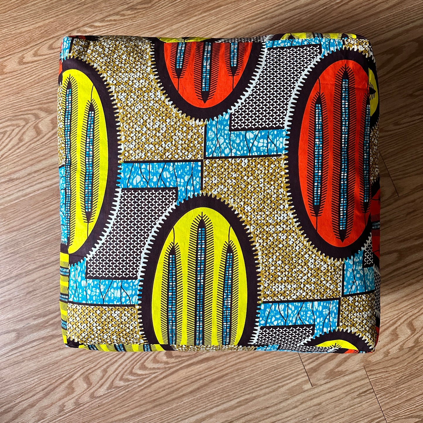 Wax Print Floor Pillow