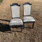 Charcoal Cane Back Chairs - Set of 2 - House Of Nambili
